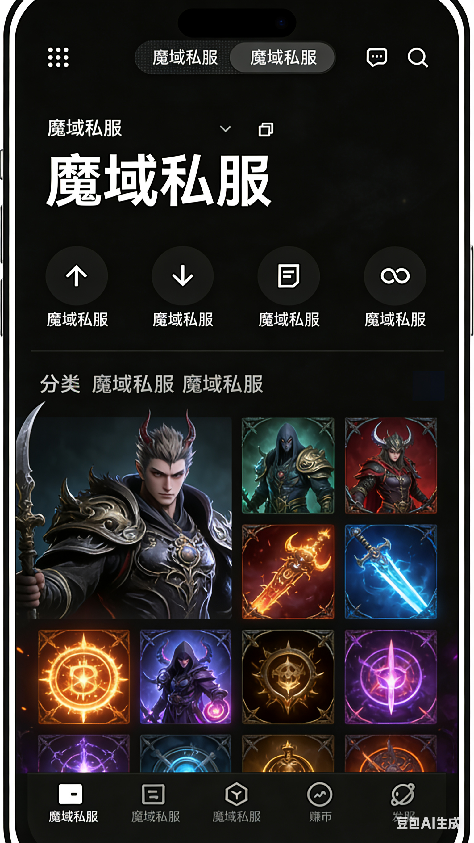 微变魔域私服长久版市场交易界面